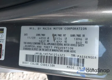 2010 Mazda Mazda3 S Sport from USA, damaged, VIN JM1BL1H57A1254323